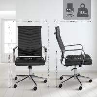 Bürostuhl Canby Kunstleder schwarz Bürostuhl Canby Kunstleder schwarz
