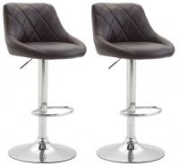2er Set Barhocker Lazio Kunstleder braun 2er Set Barhocker Lazio Kunstleder braun