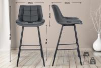 Barhocker Weston Kunstleder grau Barhocker Weston Kunstleder grau