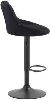 Barhocker Lazio Stoff schwarz schwarz Barhocker Lazio Stoff schwarz schwarz