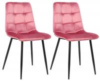 2er Set Esszimmerstuhl Tilde Samt pink 2er Set Esszimmerstuhl Tilde Samt pink