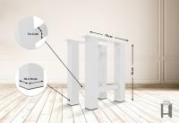 Tischbeine Hunker 70 cm weiß 