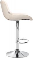 2er Set Barhocker Vonore Kunstleder chrom creme 2er Set Barhocker Vonore Kunstleder chrom creme