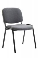 4er Set Besucherstuhl Ken Stoff grau 