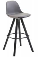 Barhocker Franklin Kunstleder Square Schwarz (eiche) grau Barhocker Franklin Kunstleder Square Schwarz (eiche) grau