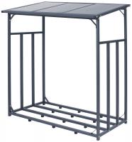 Kaminholzunterstand Ruston anthrazit Metall XXL Kaminholzunterstand Ruston anthrazit Metall XXL