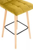 Barhocker Lincoln Samt gelb 