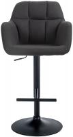 Barhocker Natoma Stoff schwarz schwarz Barhocker Natoma Stoff schwarz schwarz