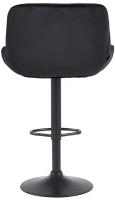 2er Set Barhocker Solon Schwarz Samt schwarz 2er Set Barhocker Solon Schwarz Samt schwarz