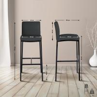 Barhocker Freeport Kunstleder B dunkelgrau 