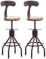 2er Set Barhocker Hanam bronze 2er Set Barhocker Hanam bronze