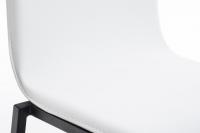 Barhocker Avola Leder Flach B78 weiß 