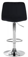 2er Set Barhocker Divo Samt Chrom schwarz 2er Set Barhocker Divo Samt Chrom schwarz
