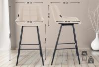 Barhocker Weston Kunstleder creme Barhocker Weston Kunstleder creme