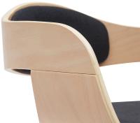 Barhocker Kingston B Stoff natura/schwarz Barhocker Kingston B Stoff natura/schwarz