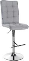 Barhocker Peking V2 Stoff chrom hellgrau Barhocker Peking V2 Stoff chrom hellgrau