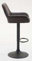 2er Set Barhocker Braga Kunstleder schwarz braun 2er Set Barhocker Braga Kunstleder schwarz braun