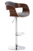 Barhocker Kingston Stoff walnuss/hellgrau Barhocker Kingston Stoff walnuss/hellgrau