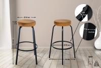Barhocker Kamari Samt coffee 