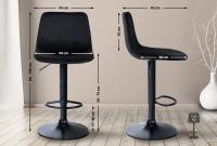 2er Set Barhocker Divo Samt Schwarz schwarz 2er Set Barhocker Divo Samt Schwarz schwarz
