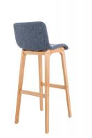 Barhocker Hoover Stoff Natura blau Barhocker Hoover Stoff Natura blau