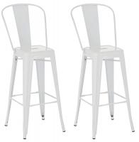 2er Set Barhocker Aiden weiß 2er Set Barhocker Aiden weiß