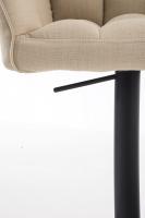 Barhocker Damaso B Stoff creme Barhocker Damaso B Stoff creme