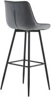 2er Set Barhocker Dartford Samt dunkelgrau 2er Set Barhocker Dartford Samt dunkelgrau
