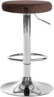 2er Set Barhocker Ponte Samt chrom braun 