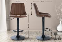 Barhocker Toni Kunstleder schwarz braun Barhocker Toni Kunstleder schwarz braun