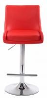 2er Set Barhocker Club Kunstleder chrom rot 2er Set Barhocker Club Kunstleder chrom rot