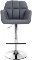 Barhocker Natoma Kunstleder chrom grau Barhocker Natoma Kunstleder chrom grau
