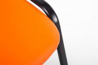 Besucherstuhl Ken Kunstleder orange 
