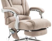 Bürostuhl Pacific Stoff mit Massagefunktion taupe Bürostuhl Pacific Stoff mit Massagefunktion taupe