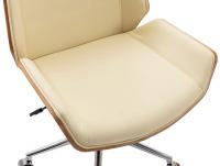 Bürostuhl Zwolle Kunstleder walnuss/creme Bürostuhl Zwolle Kunstleder walnuss/creme