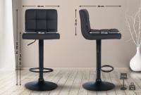 2er Set Barhocker Feni Kunstleder schwarz schwarz 2er Set Barhocker Feni Kunstleder schwarz schwarz