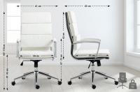 Bürostuhl Cleveland Kunstleder weiß Bürostuhl Cleveland Kunstleder weiß