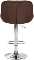 2er Set Barhocker Lazio Samt chrom braun 2er Set Barhocker Lazio Samt chrom braun