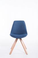 Besucherstuhl Toulouse Stoff Natura Square blau