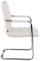2er Set Besucherstühle Gandia Kunstleder chrom weiß 2er Set Besucherstühle Gandia Kunstleder chrom weiß