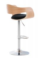 Barhocker Kingston Stoff natura/schwarz 