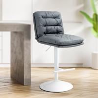 Barhocker Damar Kunstleder weiß grau Barhocker Damar Kunstleder weiß grau