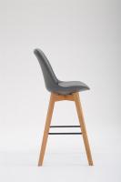 Barhocker Metz Kunstleder Natura grau 