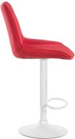 2er Set Barhocker Toni Stoff weiß rot 2er Set Barhocker Toni Stoff weiß rot