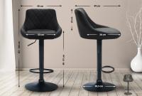 Barhocker Lazio Kunstleder schwarz schwarz Barhocker Lazio Kunstleder schwarz schwarz