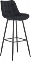 Barhocker Dartford Samt schwarz Barhocker Dartford Samt schwarz