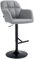 Barhocker Natoma Stoff schwarz grau Barhocker Natoma Stoff schwarz grau
