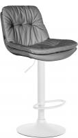 Barhocker Laurel Kunstleder weiß grau 