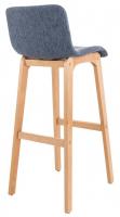 2er Set Barhocker Hoover Stoff Natura blau 2er Set Barhocker Hoover Stoff Natura blau