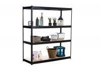 Lagerregal 160x60x180 cm schwarz Lagerregal 160x60x180 cm schwarz